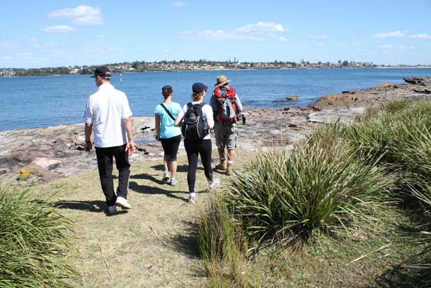 In Royal National Park with views across to Cronulla, Sutherland Shire