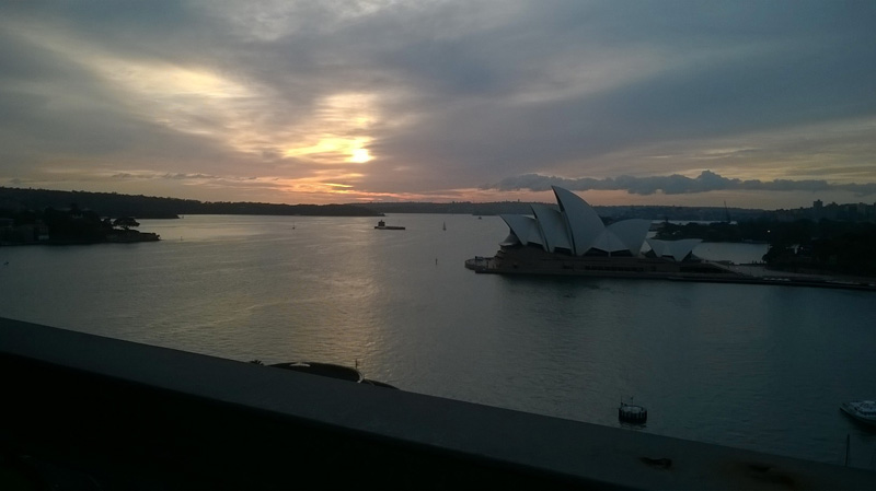 Sydney Opera House walk at dawn