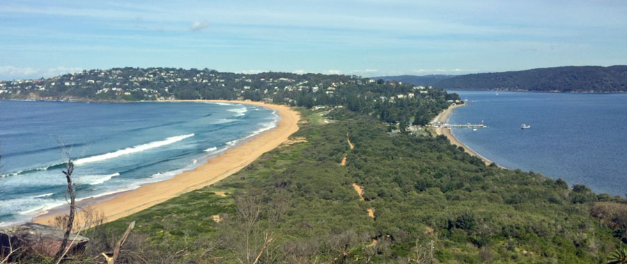 barrenjoey lighthouse walk overlooking palm beach