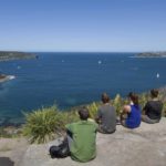 Crater Cove on the Spit to Manly walk. Looking out the heads of Sydney Harbour.