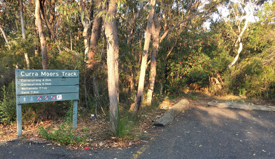 Curra Moors Track sign